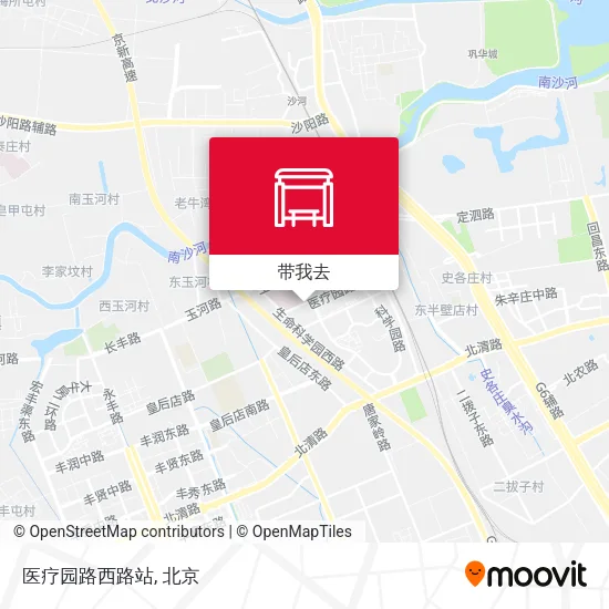 医疗园路西路站地图