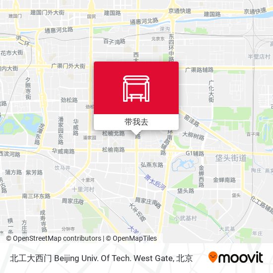北工大西门 Beijing Univ. Of Tech. West Gate地图