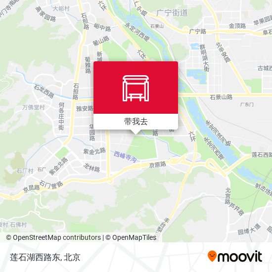 莲石湖西路东地图