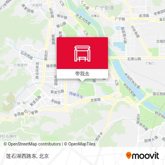 莲石湖西路东地图
