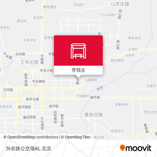 兴谷路公交场站地图