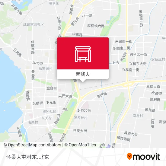 怀柔大屯村东地图