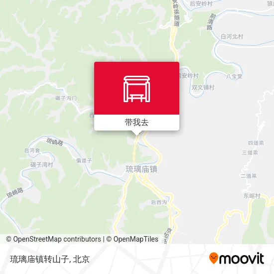琉璃庙镇转山子地图