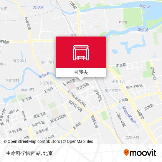 生命科学园西站地图