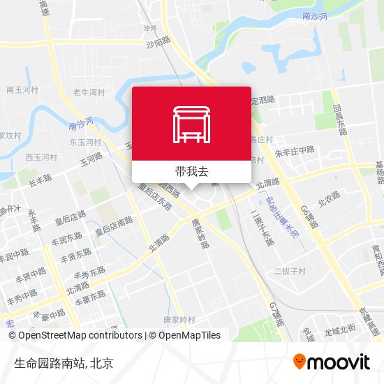 生命园路南站地图