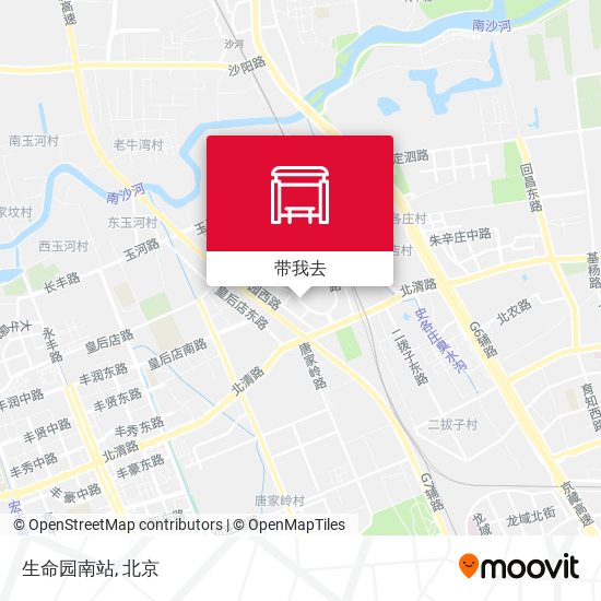 生命园南站地图