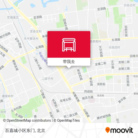 百嘉城小区东门地图