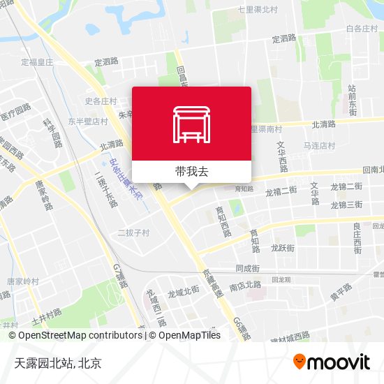 天露园北站地图