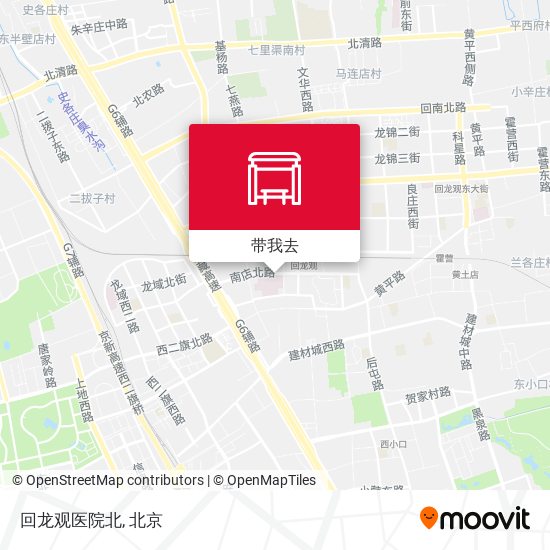 回龙观医院北地图