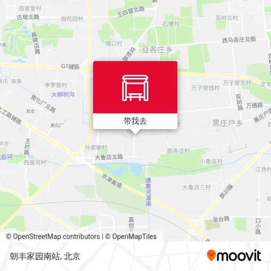 朝丰家园南站地图
