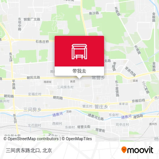 三间房东路北口地图