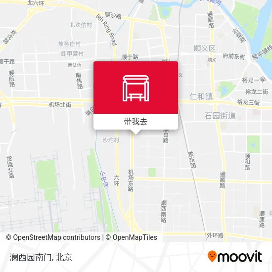 澜西园南门地图