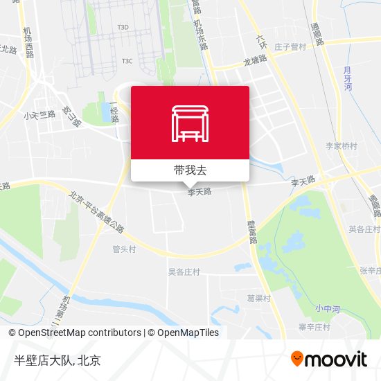 半壁店大队地图