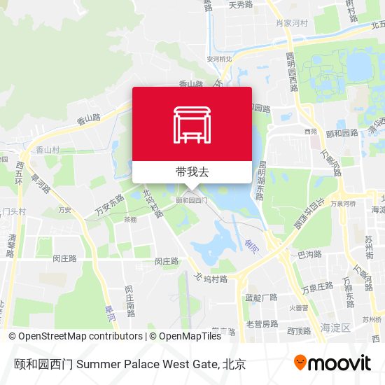 颐和园西门 Summer Palace West Gate地图