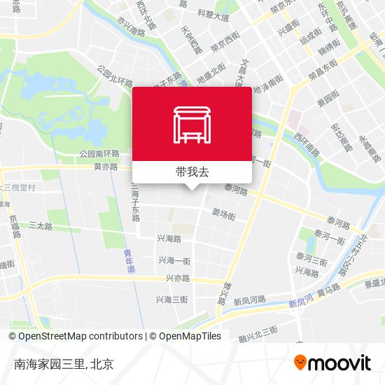 南海家园三里地图