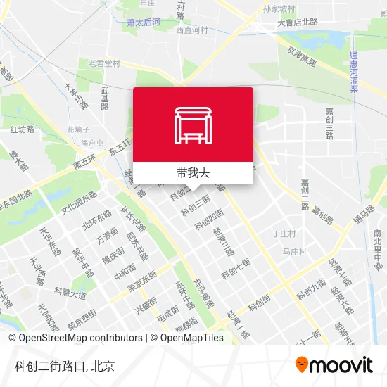 科创二街路口地图