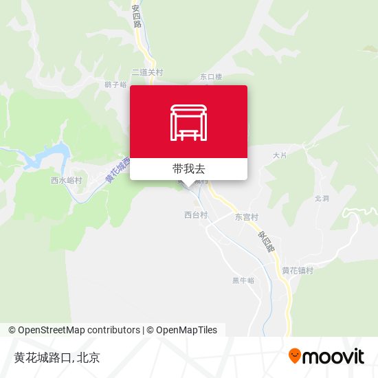 黄花城路口地图