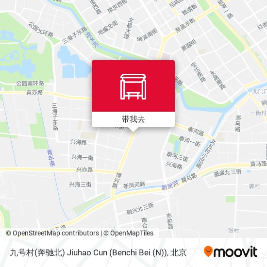 九号村(奔驰北) Jiuhao Cun (Benchi Bei (N))地图