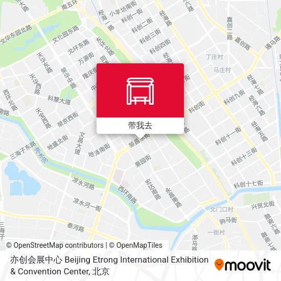 亦创会展中心 Beijing Etrong International Exhibition & Convention Center地图