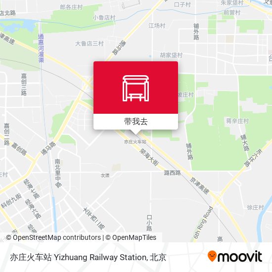 亦庄火车站 Yizhuang Railway Station地图
