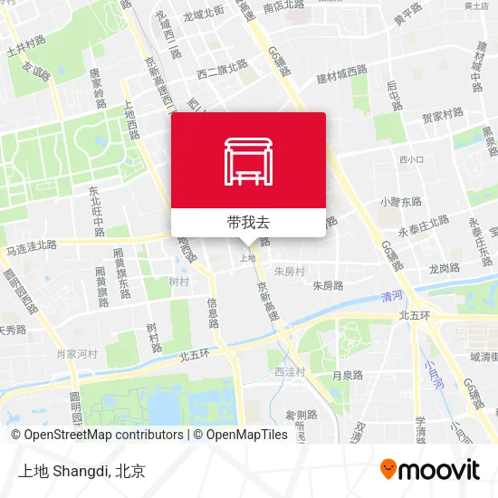 上地 Shangdi地图