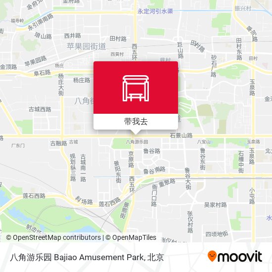 八角游乐园 Bajiao Amusement Park地图