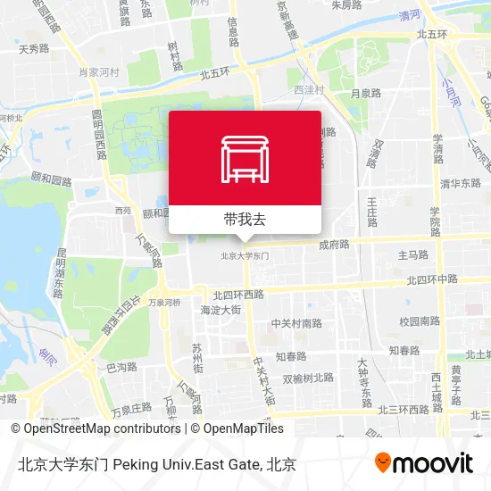 北京大学东门 Peking Univ.East Gate地图
