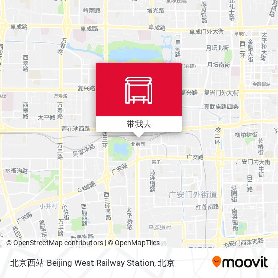 北京西站 Beijing West Railway Station地图