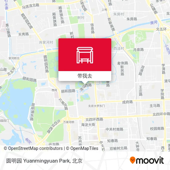 圆明园 Yuanmingyuan Park地图