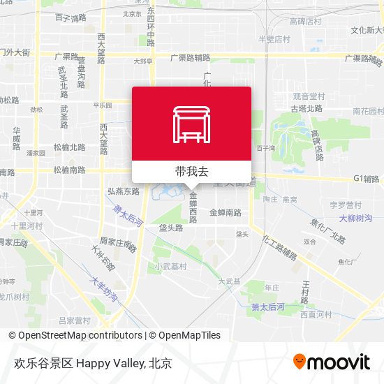 欢乐谷景区 Happy Valley地图