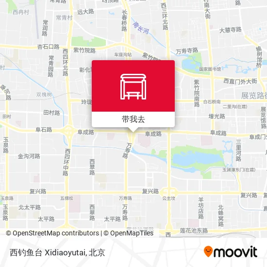 西钓鱼台 Xidiaoyutai地图