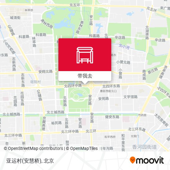 亚运村(安慧桥)地图