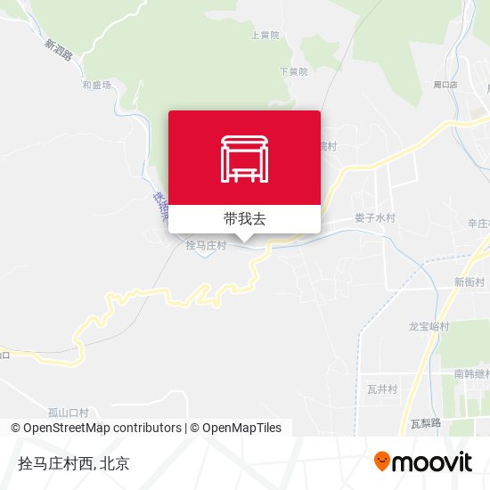 拴马庄村西地图