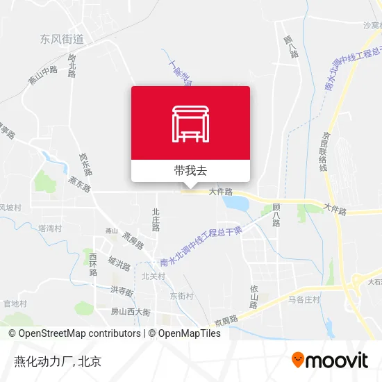 燕化动力厂地图