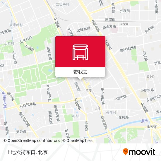上地六街东口地图