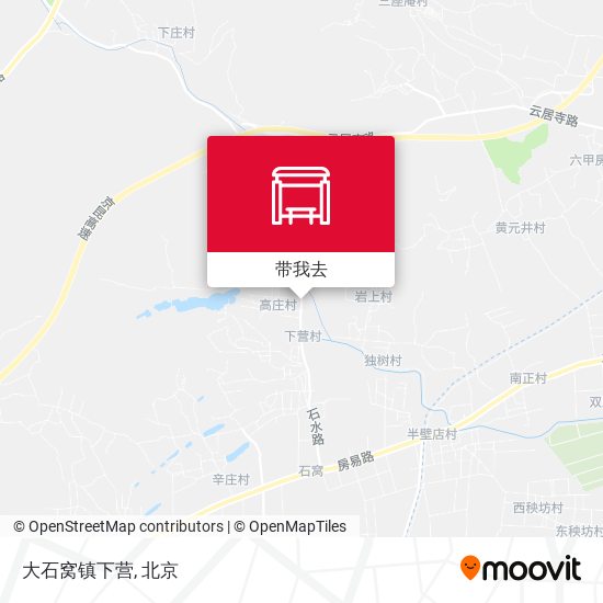 大石窝镇下营地图