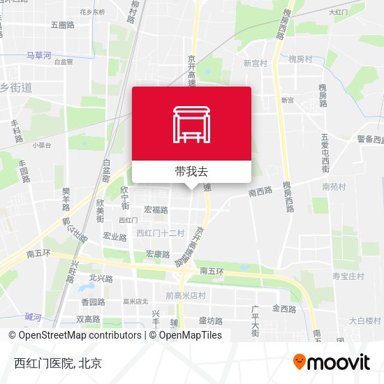 西红门医院地图