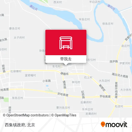 西集镇政府地图