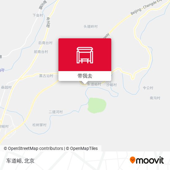 车道峪地图