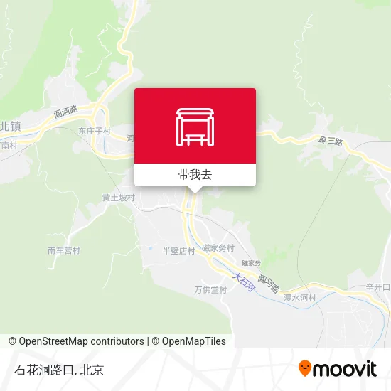 石花洞路口地图