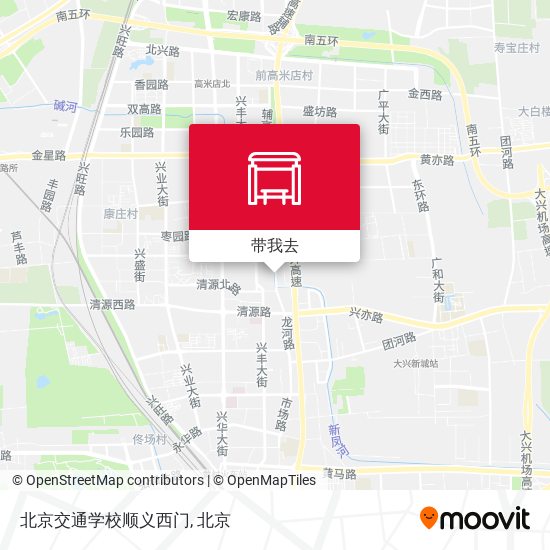 北京交通学校顺义西门地图