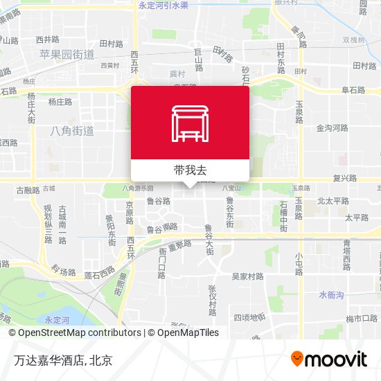 万达嘉华酒店地图