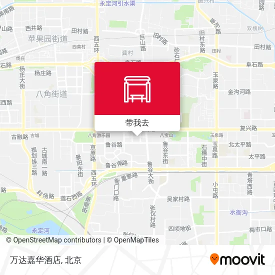 万达嘉华酒店地图