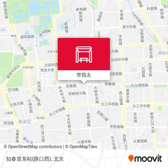 知春里东站(路口西)地图