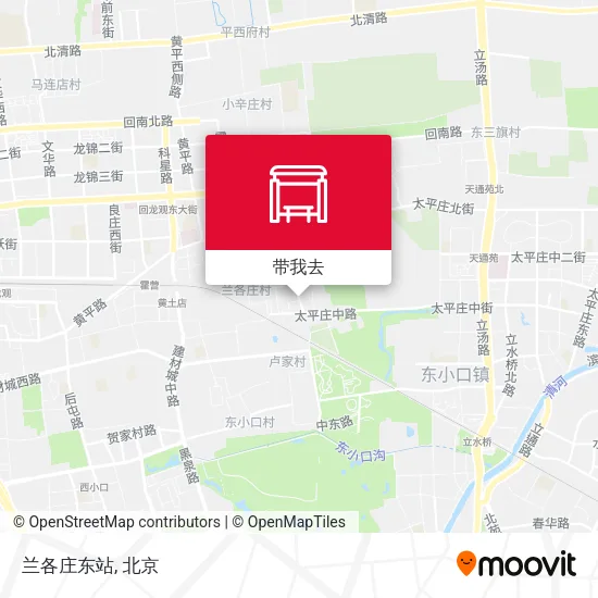 兰各庄东站地图