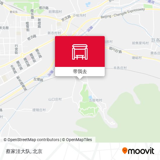 蔡家洼大队地图