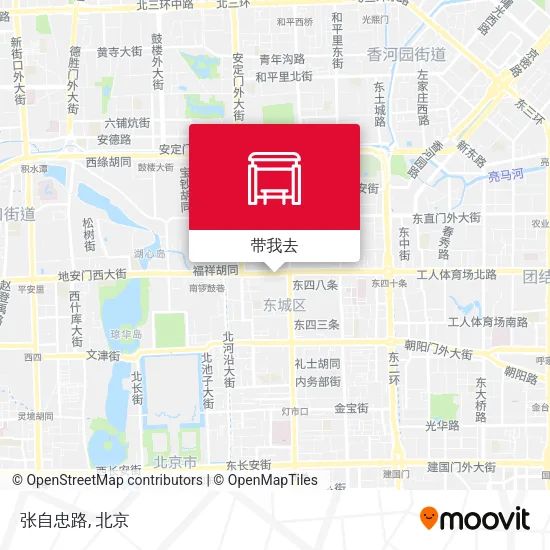 张自忠路地图