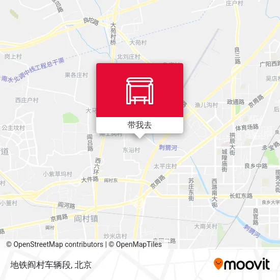 地铁阎村车辆段地图