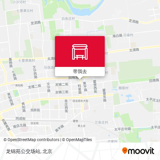 龙锦苑公交场站地图