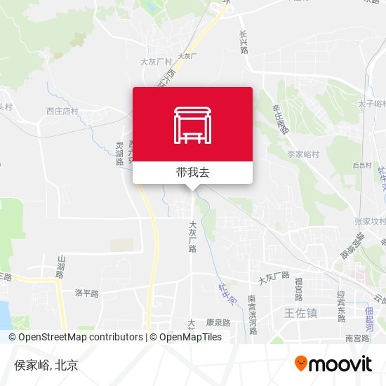 侯家峪地图